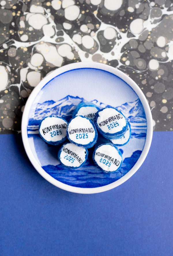 Konfirmationsmann Bonbons blau