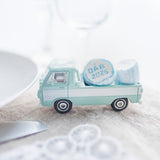 Taufbonbons in Hellblau, perfekt für den Tauftisch