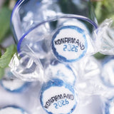 Individually wrapped Confirmation sweets BLUE - ideal table decoration