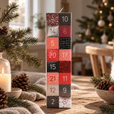 Bolcheriets julekalender med 24 æsker med håndlavede bolcher