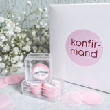 CONFIRMATION CANDY pink handgefertigt - perfekte TISCHDEKORATION ZUR KONFIRMATION