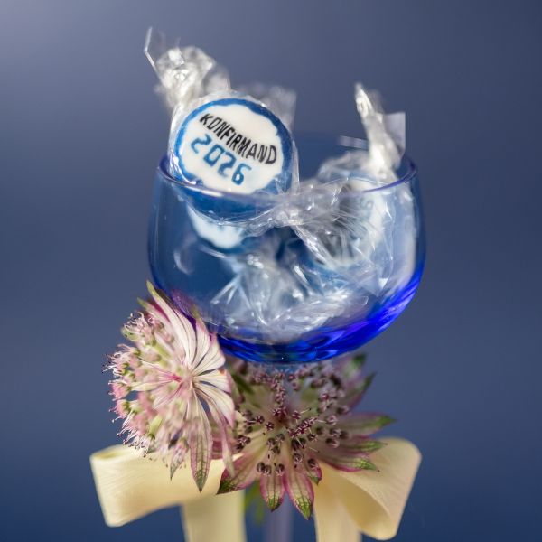 Individually wrapped Confirmation sweets BLUE - ideal table decoration