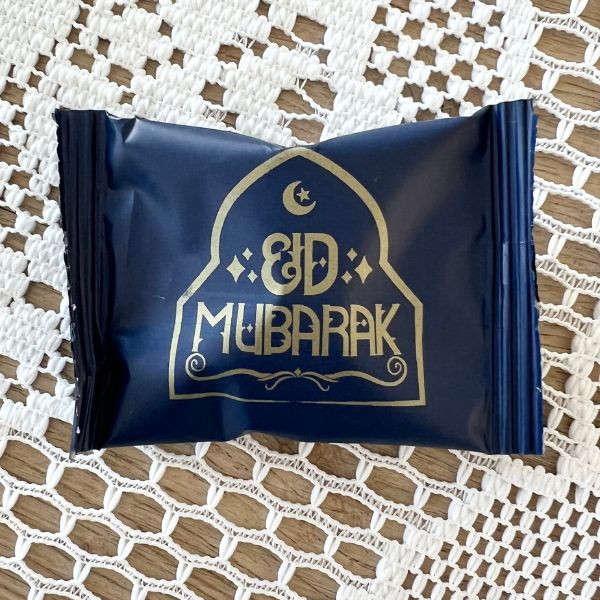 Eid Mubarak Tasche mit Golddruck inkl. handgemachte Bonbons vegan