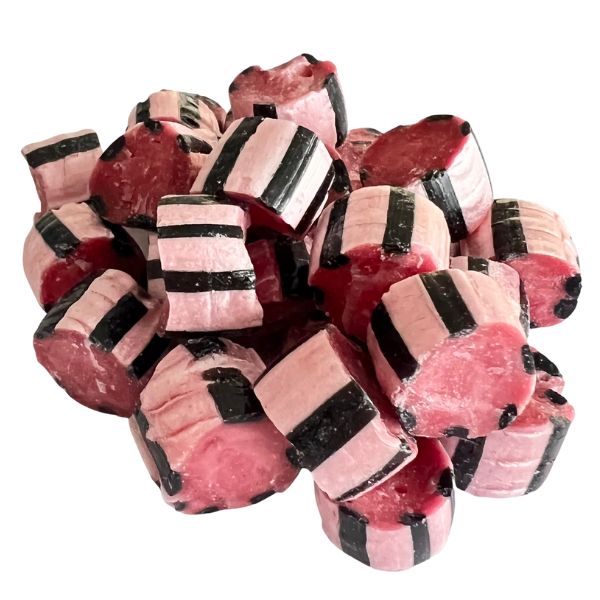 Hindbær og Lakrids håndlavede bolcher – Bolcheriet