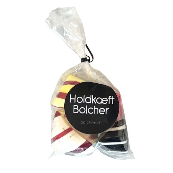 HOLDKÆFT bolcher blandede m. Sort label – Bolcheriet