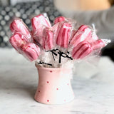 Lollipop Erdbeere handgefertigt