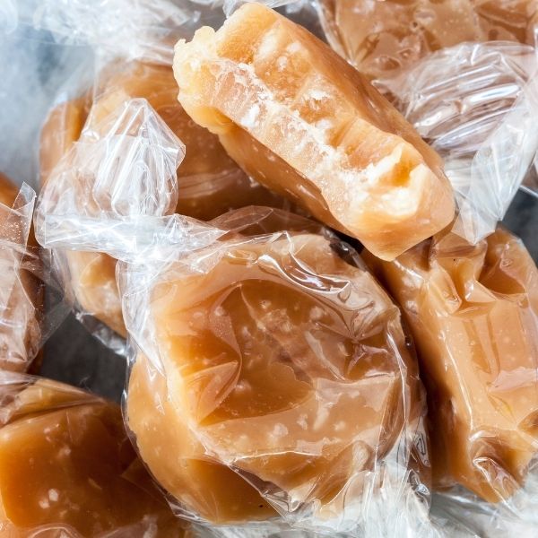 Kokos karameller håndlavede i kogt i Skagen