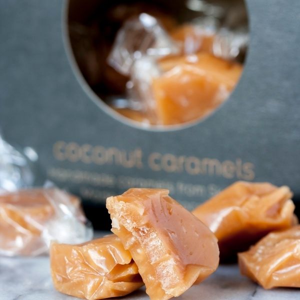 Kokos karameller håndlavede i kogt i Skagen